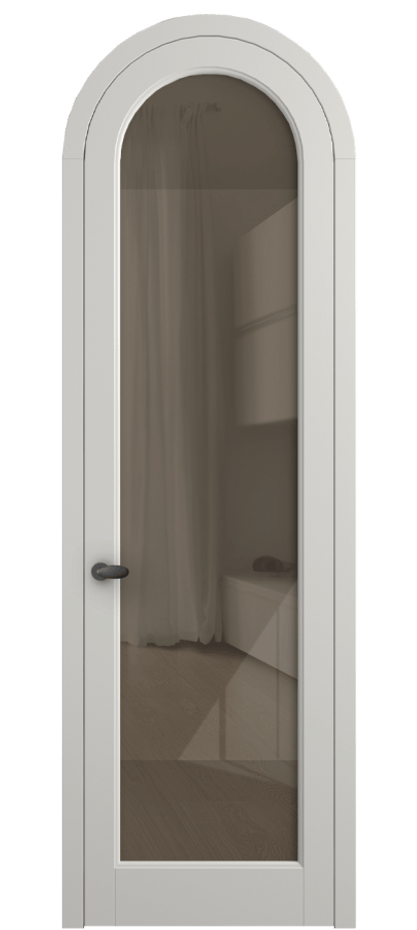 Межкомнатная дверь Палаццо 6814 Матовый серый Рефлективное бронзовое стекло "Стопсол", калёное Цена 193880 сом | Volhovec