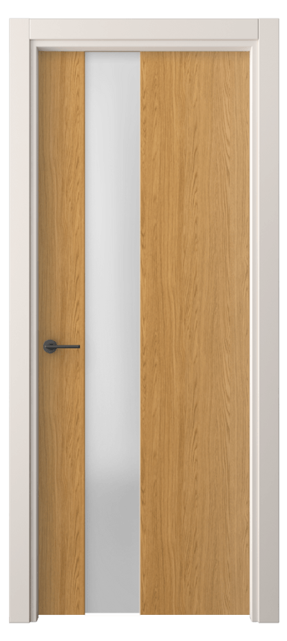 Межкомнатная дверь Freedom 4224 Ванильный дуб Сатинированное стекло Цена 8282260 so'm | Volhovec