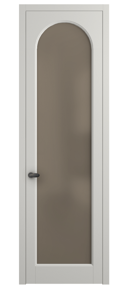 Межкомнатная дверь Палаццо 6804 Матовый серый Сатинированное бронзовое стекло, триплекс Цена 141270 сом | Volhovec