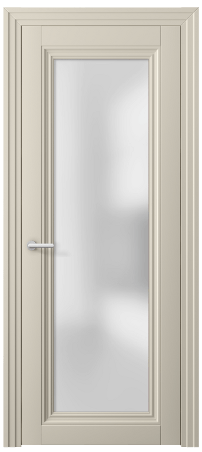 Межкомнатная дверь Centro 2502 ПЭТ светло-бежевый Сатинированное стекло Цена 253570 AMD | Volhovec