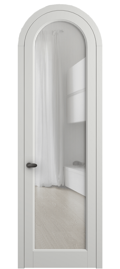 Межкомнатная дверь Палаццо 6814 Матовый светло-серый Рифлёное стекло "Дюна", триплекс Цена 190970 сом | Volhovec