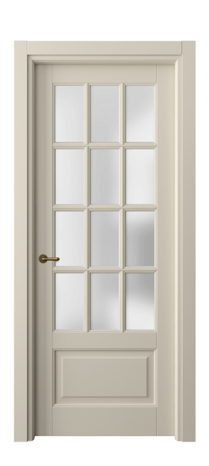 Межкомнатная дверь Тоскана Грильято 6313 Матовый бежево-серый Сатинированное стекло Цена 166270 сом | Volhovec