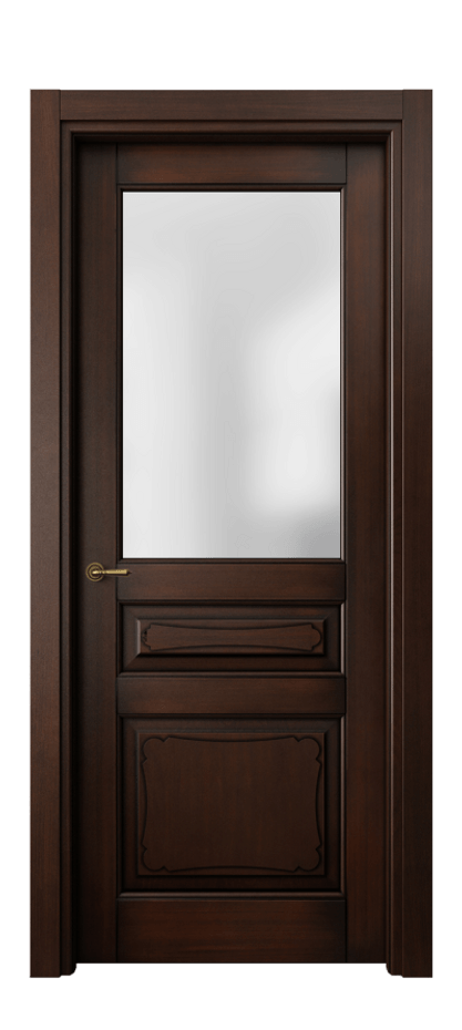 Межкомнатная дверь Toscana Elegante 6324 Бук тёмный с патиной Сатинированное стекло. Цена 153900 #CURRENCY# | Volhovec