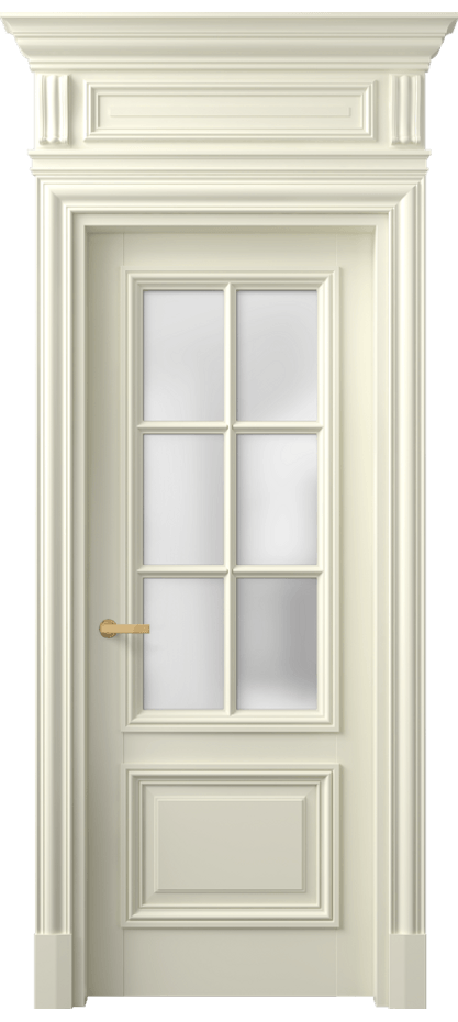 Межкомнатная дверь Антик 7312 Матовый молочно-белый Сатинированное стекло Цена 257290 сом | Volhovec