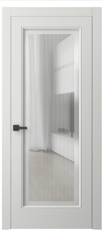 Межкомнатная дверь Linea 8300 Матовый светло-серый Сатинированное с гравировкой "Каннелюры", триплекс Цена 121870 сом | Volhovec