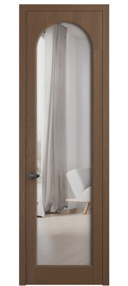 Межкомнатная дверь Палаццо 6804 Дуб каштановый матовый Двустороннее зеркало, триплекс Цена 224990 сом | Volhovec