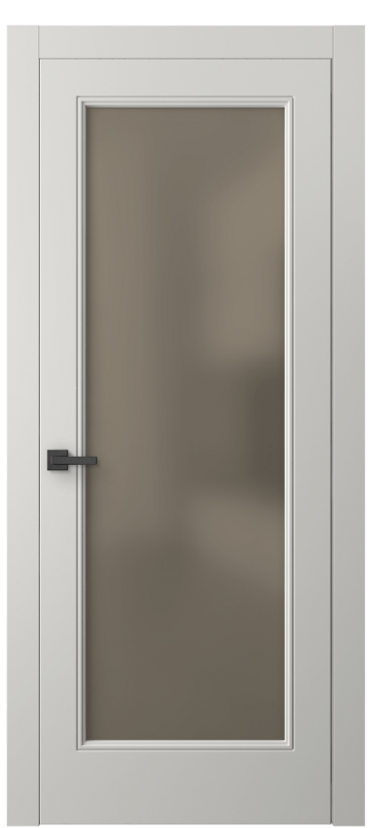 Межкомнатная дверь Linea 8300 Матовый серый Сатинированное бронзовое стекло, триплекс Цена 108760 сом | Volhovec