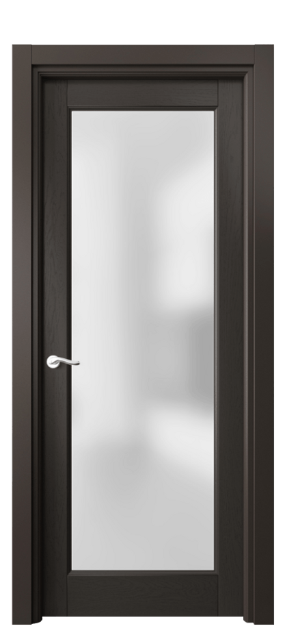 Межкомнатная дверь Лигнум 0700 Дуб антрацит Сатинированное стекло Цена 190010 сом | Volhovec