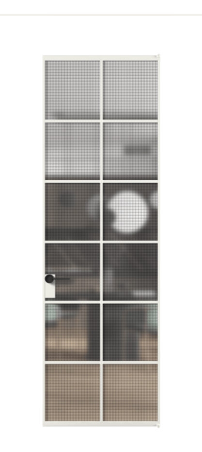 Алюминиевая дверь АЛПЛ040.05 Алюминий светло-серый Декоративное стекло с сеткой "Mesh silver", триплекс, 6 мм. Без короба АССР Цена 177300 Стоимость комплекта двери включает:
1. Полотно (600/650/700/750/800/850/900/950*2000-2400 мм).
2. Короб
3. Комплект фурнитуры (2 торцевые петли и магнитный замок с ответной планкой). Фабрика дверей Волховец 8 (800) 551 43 19 Алюминиевая дверь АЛПЛ040.05 Алюминий светло-серый Декоративное стекло с сеткой "Mesh silver", триплекс, 6 мм Цена 177300 | Volhovec