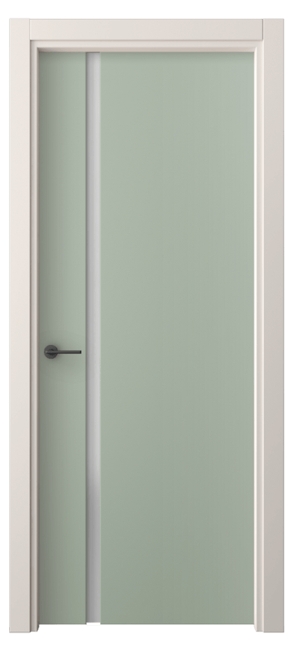 Межкомнатная дверь Фридом 4222 ПЭТ светло-оливковый Сатинированное стекло Цена 48190 сом | Volhovec