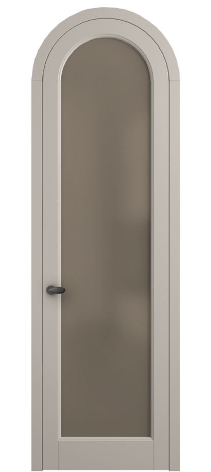 Межкомнатная дверь Палаццо 6814 Матовый светло-бежевый Сатинированное бронзовое стекло, триплекс Цена 182230 сом | Volhovec