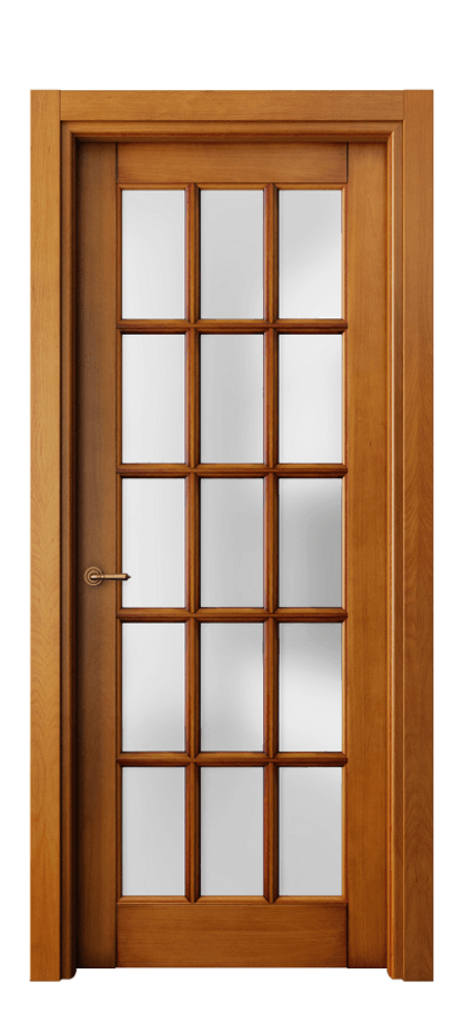 Межкомнатная дверь Тоскана Грильято 6311 Бук светлый с патиной Сатинированное стекло Цена 193360 сом | Volhovec