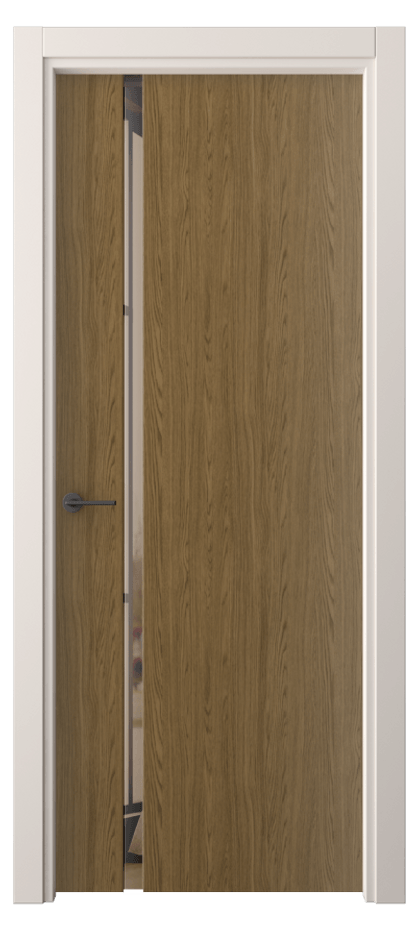 Межкомнатная дверь Freedom 4222 Торфяной дуб Двустороннее бронзовое зеркало, триплекс Цена 49850 сом | Volhovec