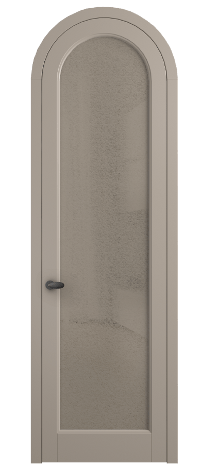 Межкомнатная дверь Палаццо 6814 Матовый бисквитный Фактурное бронзовое стекло "Лёд", триплекс Цена 190970 сом | Volhovec