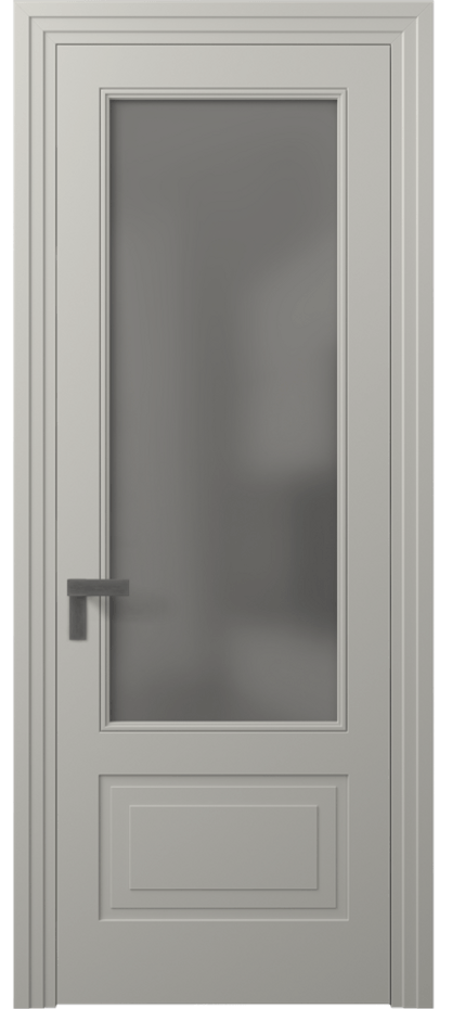 Межкомнатная дверь Rocca 8342 Матовый тёплый серый Сатинированное серое стекло, триплекс Цена 120701 сом | Volhovec