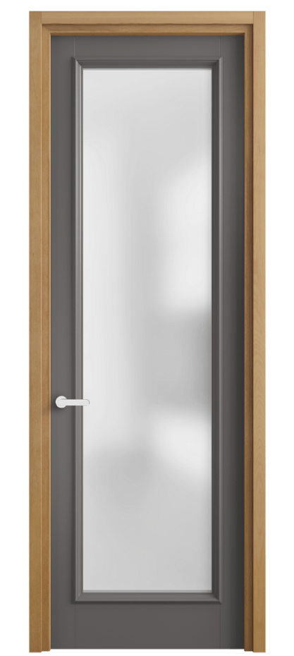 Межкомнатная дверь Charm 6702 Бук классический серый Сатинированное стекло Цена 146180 сом | Volhovec