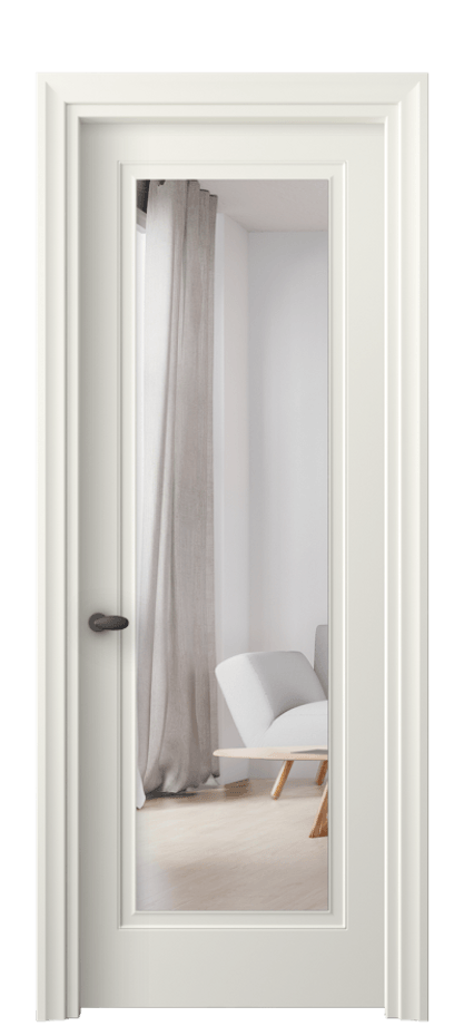 Межкомнатная дверь Esse 8503 Матовый жемчужный Двустороннее зеркало, триплекс, 7 мм Цена 86631 сом | Volhovec