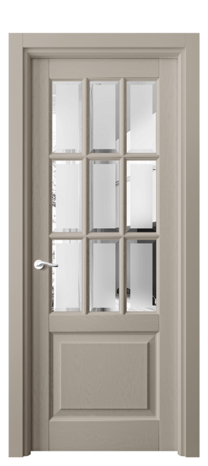 Межкомнатная дверь Лигнум 0748 Дуб бисквитный Сатинированное стекло с фацетом Цена 234710 сом | Volhovec