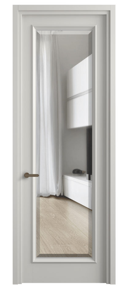 Межкомнатная дверь Шарм 6702 Матовый серый Прозрачное стекло с фацетом Цена 144000 сом | Volhovec