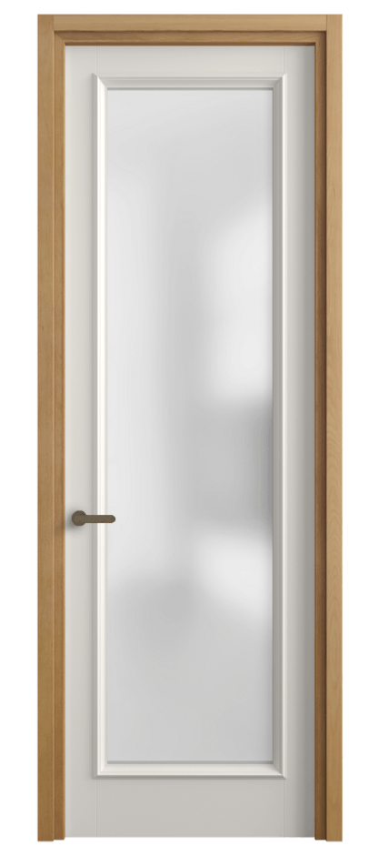 Межкомнатная дверь Charm 6702 Бук пудровый белый Сатинированное стекло Цена 146180 сом | Volhovec