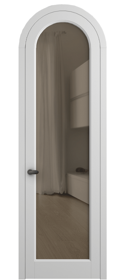 Дверь межкомнатная Палаццо 6814 Матовый белоснежный Прозрачное бронзовое стекло, триплекс 0536R МБЛ Цена 182230 сом Наличники уже входят в базовый комплект. Фабрика дверей Волховец 8 (800) 551 43 19 Межкомнатная дверь Палаццо 6814 Матовый белоснежный Прозрачное бронзовое стекло, триплекс Цена 182230 сом | Volhovec