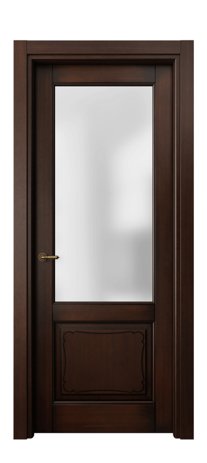 Межкомнатная дверь Toscana Elegante 6322 Бук тёмный с патиной Сатинированное стекло. Цена 148220 #CURRENCY# | Volhovec