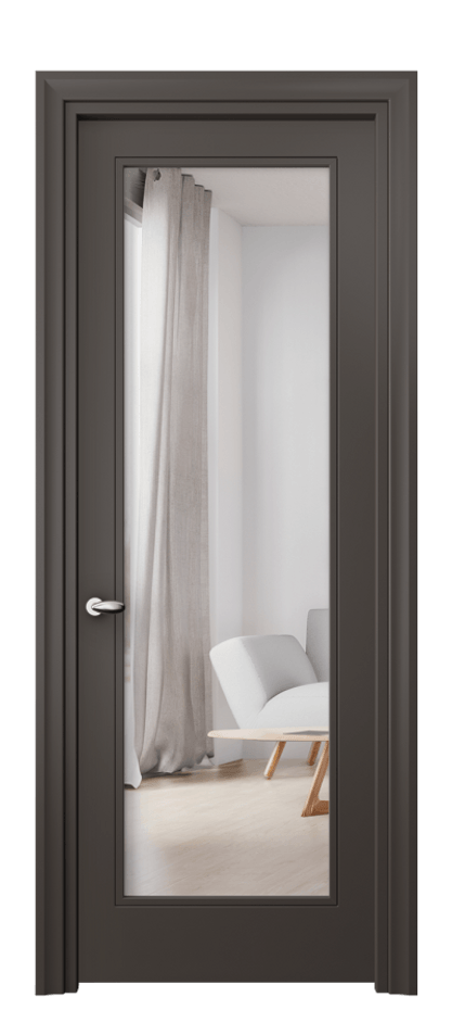 Дверь межкомнатная Esse 8502 Матовый антрацит Двустороннее зеркало, триплекс, 7 мм Фигурный универсальный наличник МАН Цена 57200 ₽ Наличники уже входят в базовый комплект. Фабрика дверей Волховец 8 (800) 551 43 19 Межкомнатная дверь Esse 8502 Матовый антрацит Двустороннее зеркало, триплекс, 7 мм Цена 57200 ₽ | Volhovec