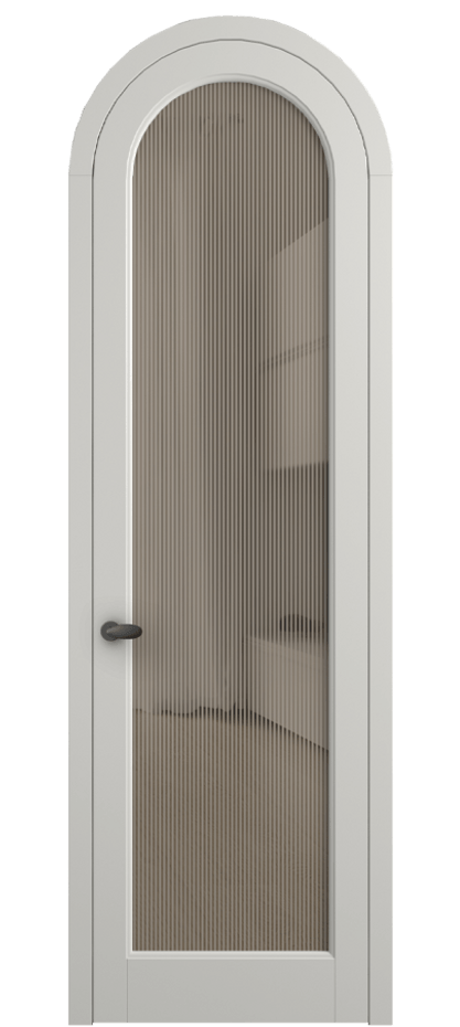 Межкомнатная дверь Палаццо 6814 Матовый серый Рифлёное бронзовое стекло "Дюна", триплекс Цена 190970 сом | Volhovec