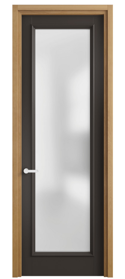 Межкомнатная дверь Шарм 6702 Матовый антрацит Сатинированное стекло Цена 146180 сом | Volhovec