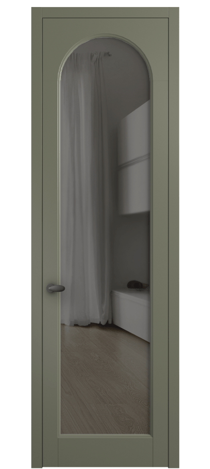 Дверь межкомнатная Палаццо 6804 Матовый оливковый тёмный Прозрачное серое стекло, триплекс 0536 МОТ Цена 141270 сом Наличники уже входят в базовый комплект. Фабрика дверей Волховец 8 (800) 551 43 19 Межкомнатная дверь Палаццо 6804 Матовый оливковый тёмный Прозрачное серое стекло, триплекс Цена 141270 сом | Volhovec