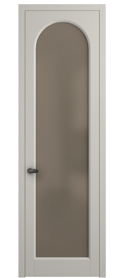 Межкомнатная дверь Палаццо 6804 Матовый облачно-серый Сатинированное бронзовое стекло, триплекс Цена 141270 сом | Volhovec