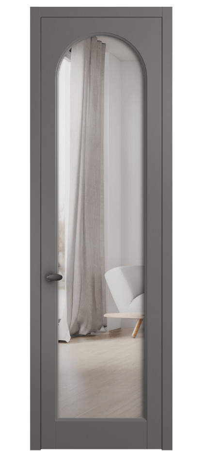 Дверь межкомнатная Палаццо 6804 Матовый классический серый Двустороннее зеркало, триплекс 0536 МКЛС Цена 144190 сом Наличники уже входят в базовый комплект. Фабрика дверей Волховец 8 (800) 551 43 19 Межкомнатная дверь Палаццо 6804 Матовый классический серый Двустороннее зеркало, триплекс Цена 144190 сом | Volhovec