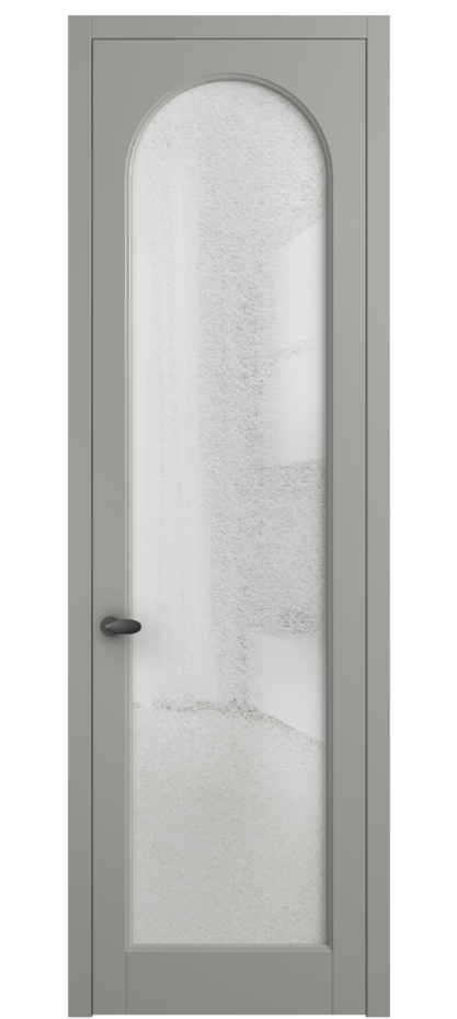 Межкомнатная дверь Палаццо 6804 Матовый нейтральный серый Фактурное стекло "Лёд", триплекс Цена 150010 сом | Volhovec