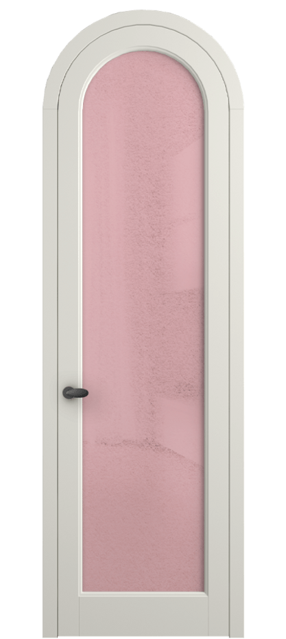 Межкомнатная дверь Палаццо 6814 Матовый жемчужный Фактурное розовое стекло "Лёд", триплекс Цена 190970 сом | Volhovec