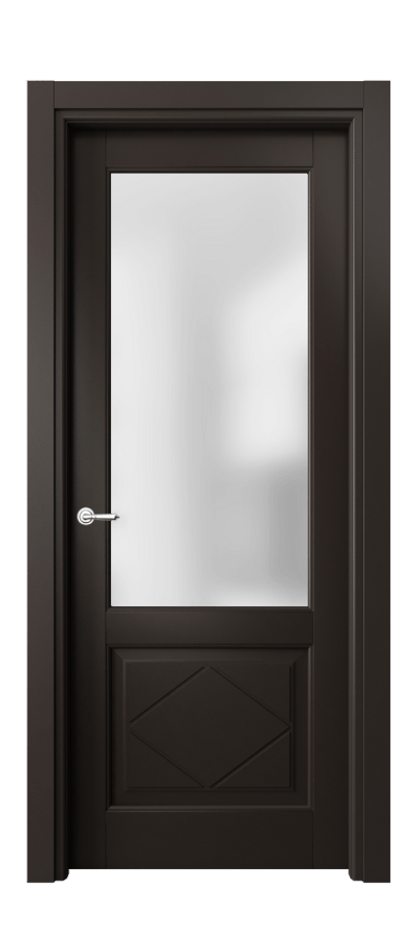 Межкомнатная дверь Тоскана Ромбо 6342 Матовый антрацит Сатинированное стекло Цена 138460 сом | Volhovec