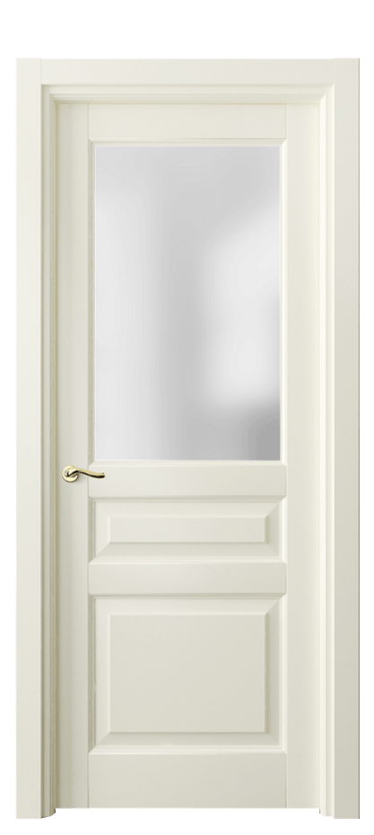 Межкомнатная дверь Лигнум 0710 Матовый молочно-белый Сатинированное стекло Цена 144290 сом | Volhovec