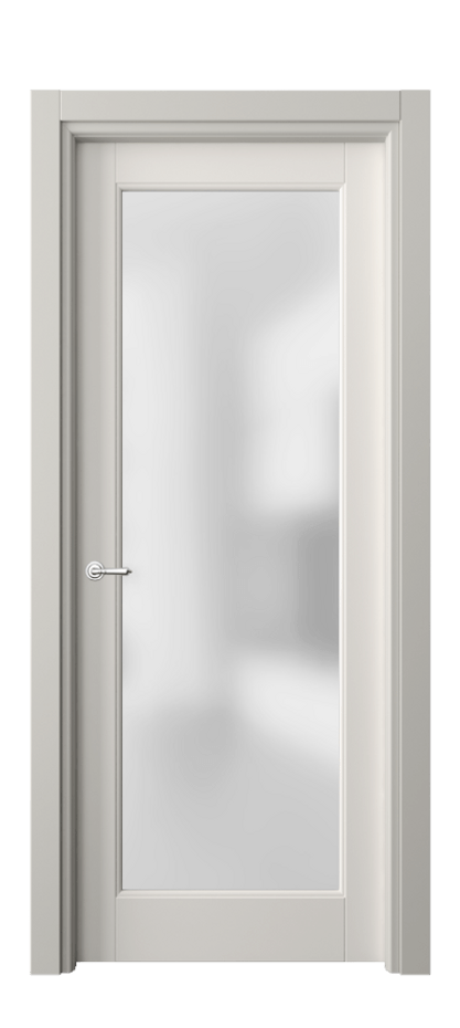 Межкомнатная дверь Toscana Elegante 6300 Бук пудровый белый Сатинированное стекло Цена 137740 сом | Volhovec