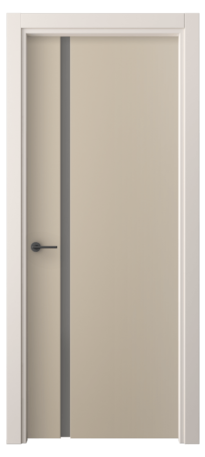 Межкомнатная дверь Фридом 4222 ПЭТ серо-коричневый  Сатинированное серое стекло, триплекс Цена 48190 сом | Volhovec