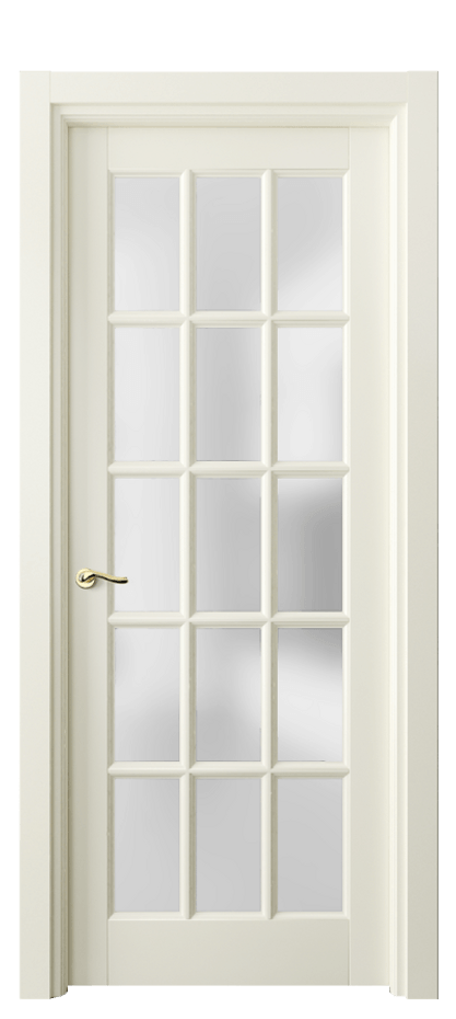 Межкомнатная дверь Лигнум 0708 Матовый молочно-белый Сатинированное стекло Цена 167880 сом | Volhovec