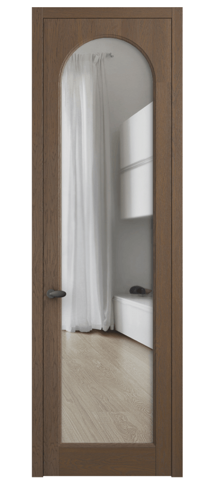 Межкомнатная дверь Палаццо 6804 Дуб туманный матовый Прозрачное стекло Цена 222080 сом | Volhovec