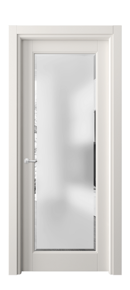 Дверь межкомнатная Тоскана Элегантэ 6300 Матовый пудровый белый Сатинированное стекло с фацетом Гладкий наличник МПБЛ Цена 137300 сом Наличники уже входят в базовый комплект. Фабрика дверей Волховец 8 (800) 551 43 19 Межкомнатная дверь Тоскана Элегантэ 6300 Матовый пудровый белый Сатинированное стекло с фацетом Цена 137300 сом | Volhovec