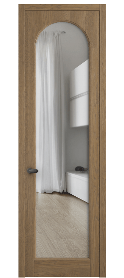 Межкомнатная дверь Палаццо 6804 Дуб мускатный матовый Прозрачное стекло Цена 222080 сом | Volhovec