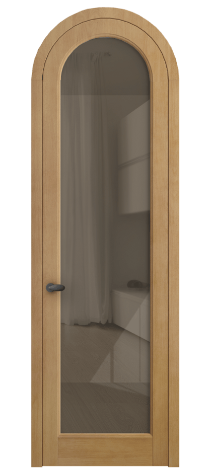 Межкомнатная дверь Палаццо 6814 Бук натуральный матовый Рефлективное бронзовое стекло "Стопсол", калёное Цена 261700.6 сом | Volhovec