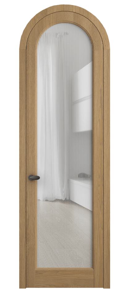 Межкомнатная дверь Палаццо 6814 Дуб пшеничный матовый Рифлёное стекло "Дюна", триплекс Цена 309180.2 сом | Volhovec