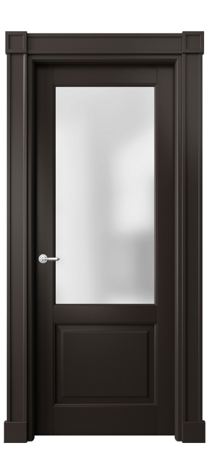 Межкомнатная дверь Тоскана Плано 6302 Матовый антрацит Сатинированное стекло Цена 185840 сом | Volhovec