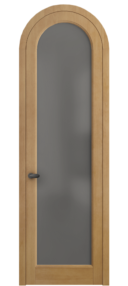 Межкомнатная дверь Палаццо 6814 Бук натуральный матовый Сатинированное серое стекло, триплекс Цена 255290 сом | Volhovec