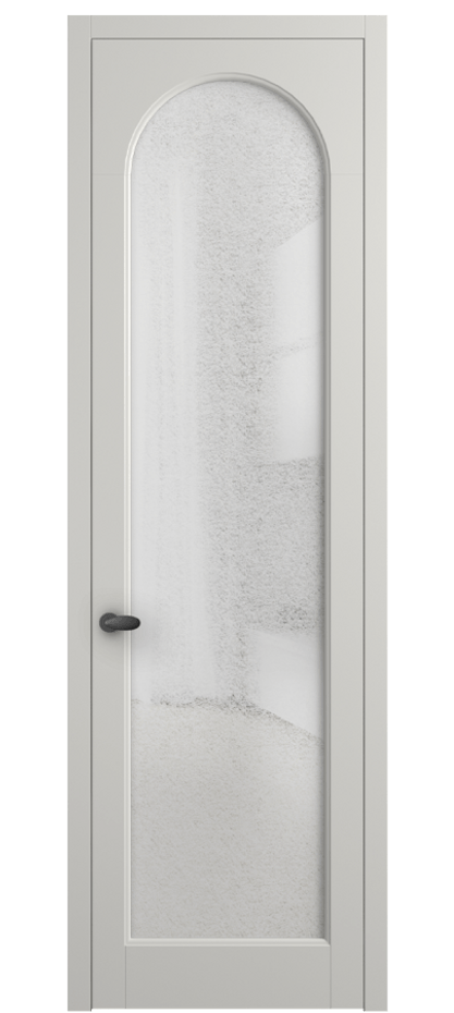 Межкомнатная дверь Палаццо 6804 Матовый серый Фактурное стекло "Лёд", триплекс Цена 150010 сом | Volhovec