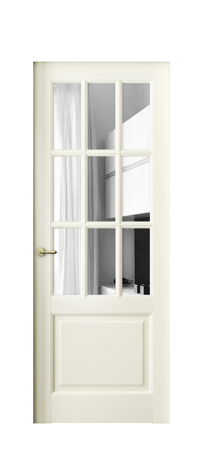 Межкомнатная дверь Тоскана Грильято 6312 Бук молочно-белый Двустороннее зеркало, триплекс Цена 170640 сом | Volhovec
