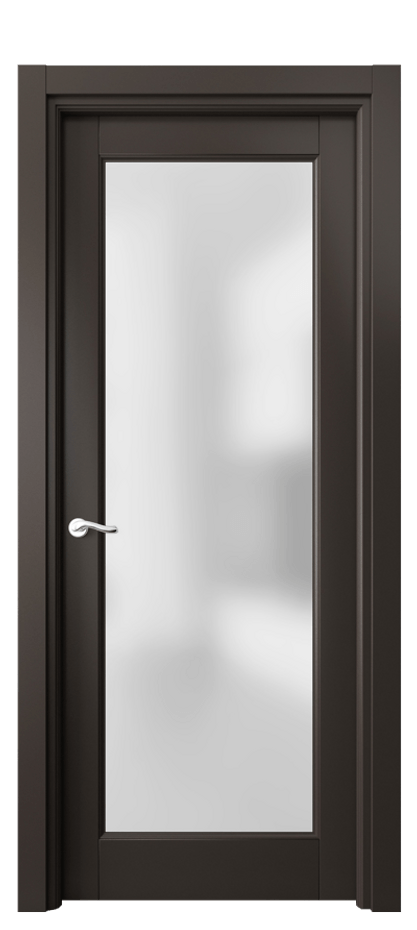 Межкомнатная дверь Лигнум 0700 Матовый антрацит Сатинированное стекло Цена 138460 сом | Volhovec