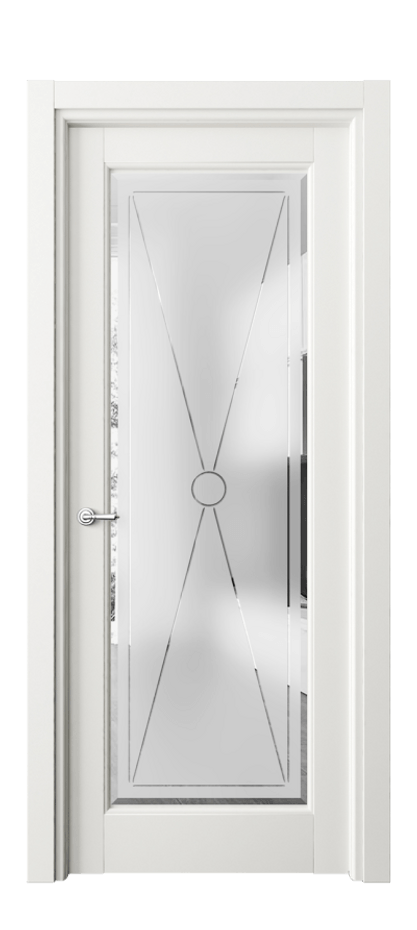 Межкомнатная дверь Тоскана Литера 6300 Матовый серый Сатинированное стекло с гравировкой «LITERA» Цена 137300 сом | Volhovec